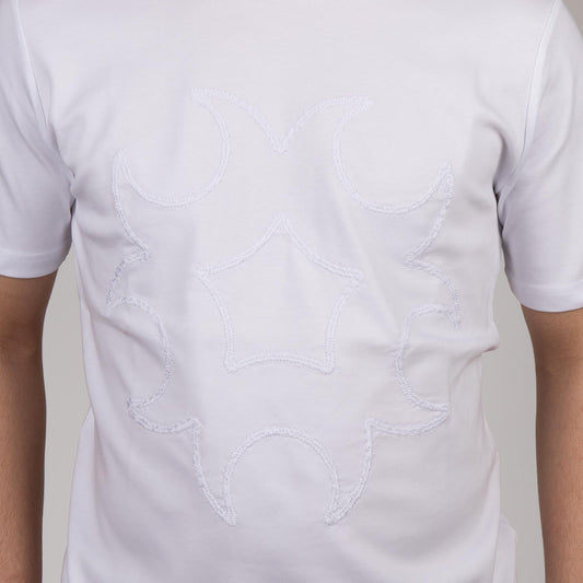 T-Shirt aus Baumwolljersy, MOND/STERN